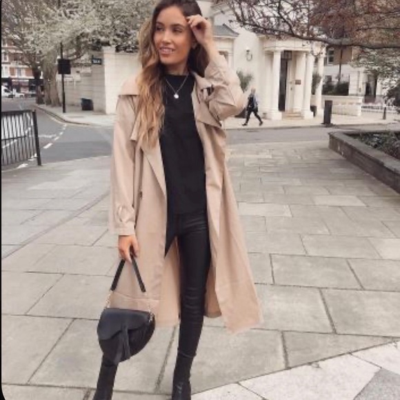 Tan London Fog Trench Coat - Picture 6 of 7